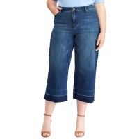 Lauren Ralph Lauren Plus Cropped Flare Jeans (Blue, 16W)