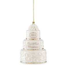 Lenox 2018 Our First Christmas Together Cake Ornament