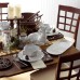  Alpine Carved 4-Pc. Wooden Coaster Set