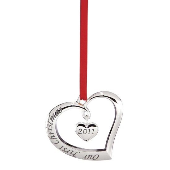  “Forevermore” Our First Christmas 2011 Ornament, Silver