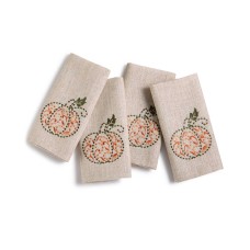 Lenox French Perle Pumpkin Napkins, Set Of 4