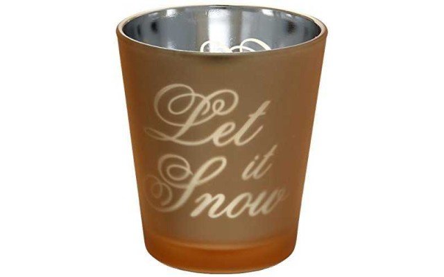  Golden Holidays Let it Snow Votive