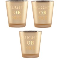 Lenox Golden Holidays Naughty or Nice Votive Lot of 5