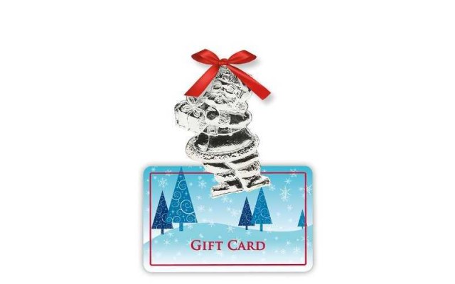  Holiday Holders Metal Santa Ornament