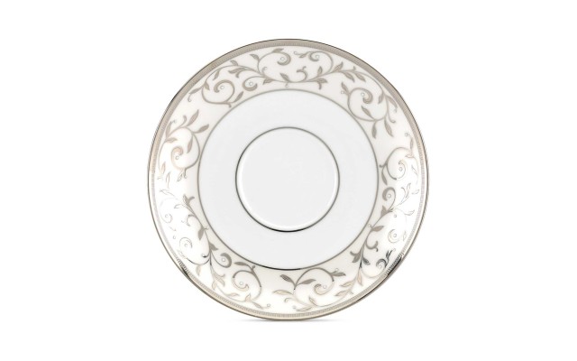  Opal Innocence Silver Saucer (White)