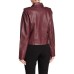 Levi’s Plus Size Faux Leather Motorcycle Jacket (Wine, 1X)