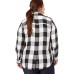 Levi’s Women’s  Ryan Button Back Shirt (White, 1X)