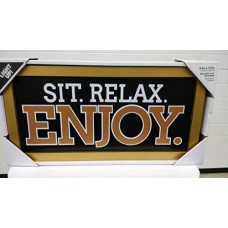Lightup Frame Sit. Relax. ENJOY Decor and Design