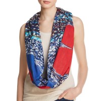 Lola Rose Marble Heart Print Scarf (Red/Multi)