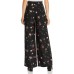  Fleur Wide-Leg Pants (Black, M)