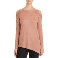 Love Scarlett Women's Metallic Cold Shoulder Sweaters