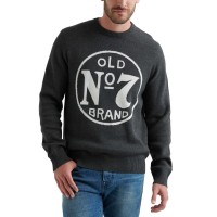 Lucky Brand Men’s Old No 7 Graphic Sweatshirt (Gray, Medium S/S)