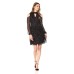  Women's Floral Lace Cold Shoulder Dress