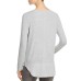  Women's Valencia Mixed Media Blouse Pullover Shirt Tops