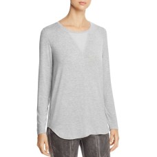 Lyssé Women's Valencia Mixed Media Blouse Pullover Shirt Tops