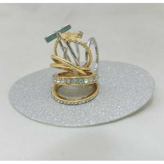 Macy’s Two-Tone Crystal Accent Ring GiftÂ