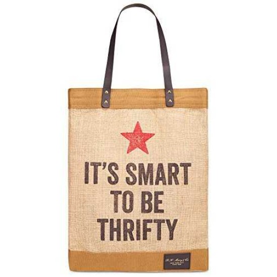 Macy’s Vintage Thrifty Tote Shopping Bag – It’s Smart to Be Thrifty