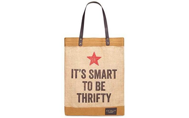Macy’s Vintage Thrifty Tote Shopping Bag – It’s Smart to Be Thrifty