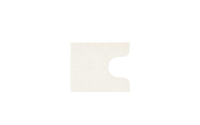 Madison Park Signature Marshmallow Quick Dry Non-Slip Absorbent Ultra Soft Bath Mat Bathroom Rugs, Contour U-Shaped, Ivory, 20X24″