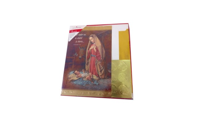 Madonna and Child Christmas Boxed Cards, 14 Count