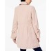  Tie-Sleeve Trench Coat (Pink, XL)