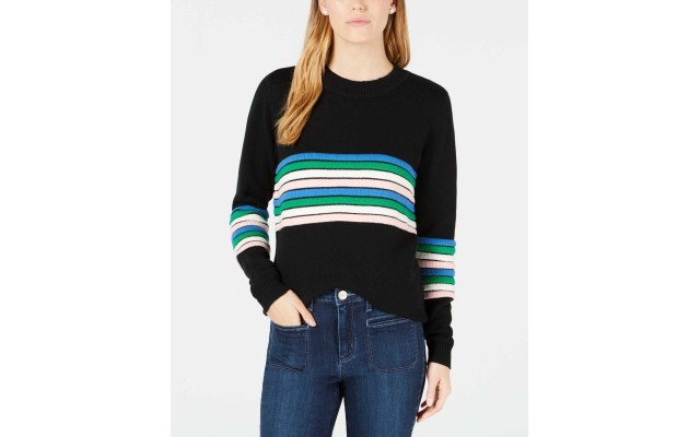  Women’s Novelty-Striped Sweaters