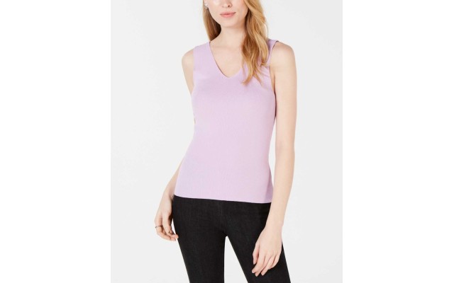  Women's Sleeveless V-Neck Blouse Pullover Sweater Tops