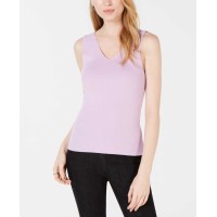 Maison Jules Women's Sleeveless V-Neck Blouse Pullover Sweater Tops