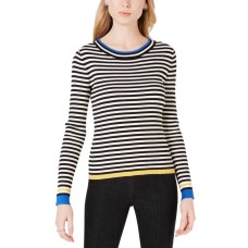 Maison Jules Women's Striped Ribbed-Knit Sweaters