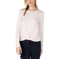 Maison Women’s Jules Twisted Hem Top (Pink, L)