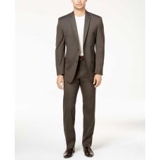 Marc New York by Andrew Marc Men’s Classic-Fit  Pinstripe Suit (Brown, 44)