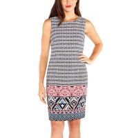 Mario Serrani Ladies Shift Dress (Black White Pattern, 12)