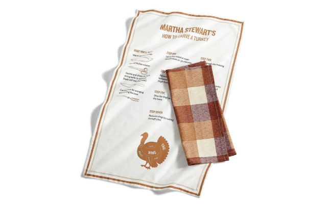  Collection 2-Pc. Cotton Butcher Block Kitchen Towel Set