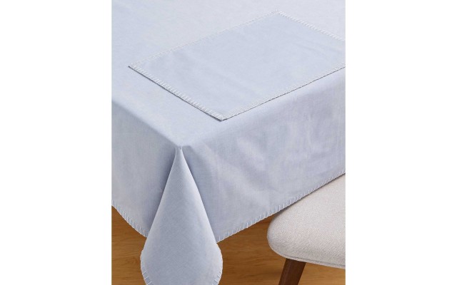  Collection Chambray Tablecloth (Chambray, 60″ x 120″)