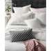  Collection Eyelet Diamond White 18″ Square Decorative Pillow