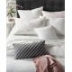  Collection Eyelet Diamond White 18″ Square Decorative Pillow