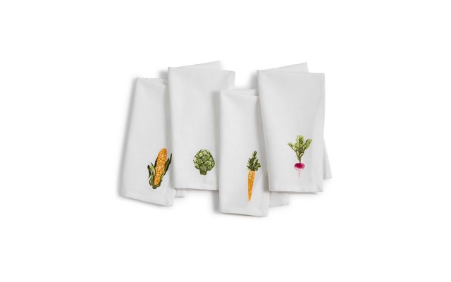  Collection Farmhouse Veggie Napkins Set of 4
