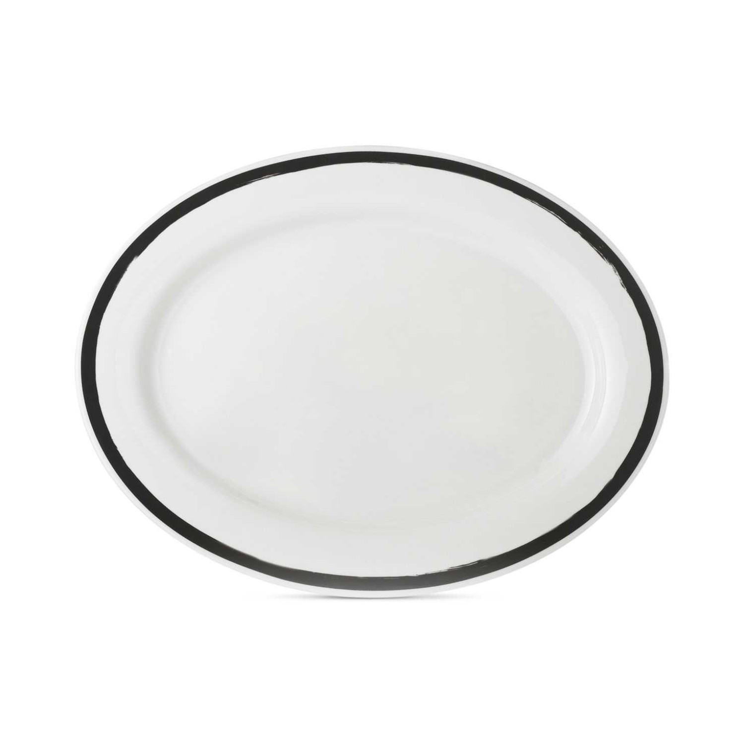 Martha Stewart Collection Heirloom Black/White  Salad Plate Set of 4 