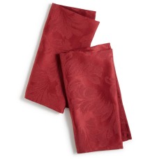 Martha Stewart Collection Leaf Napkins Set of 2, Burgundy