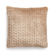 Martha Stewart Collection Quilted Faux-Fur Square Decorative Pillows