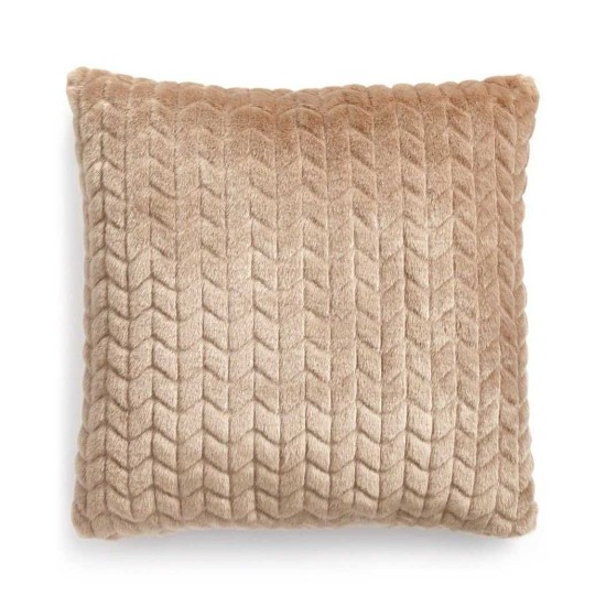  Collection Quilted Faux-Fur Square Decorative Pillows