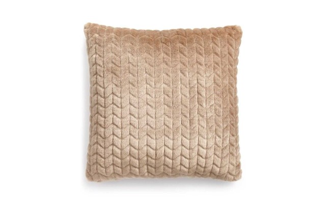  Collection Quilted Faux-Fur Square Decorative Pillows