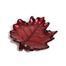 Martha Stewart Collection Red Leaf Appetizer Plate