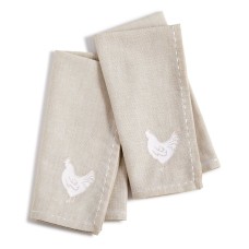 Martha Stewart Farmhouse Table Linens Collection Set of 2 (Cream)