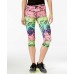 Material Girl Active Juniors’ Printed Cropped Leggings, SIZE MEDIUM