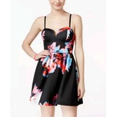 Material Girl Juniors Printed Convertible B Caviar Black Large
