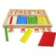 Math Is a Game Toy for Math Area of Montessori Education – Cognitive Developmental Math Game for Counting and Color Differentiation for Toddlers, Homeschooling