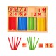 Math Is a Game Toy for Math Area of Montessori Education – Cognitive Developmental Math Game for Counting and Color Differentiation for Toddlers, Homeschooling