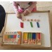Math Is a Game Toy for Math Area of Montessori Education – Cognitive Developmental Math Game for Counting and Color Differentiation for Toddlers, Homeschooling