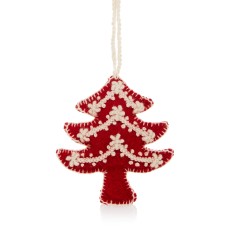 Melange Embroidered Tree Ornament